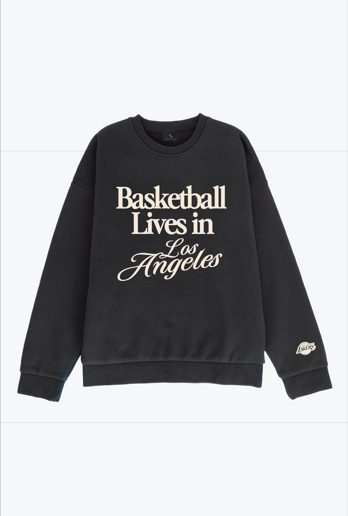 Basketball Lives in Los Angeles SuperHeavy™️ Crewneck - Off Black