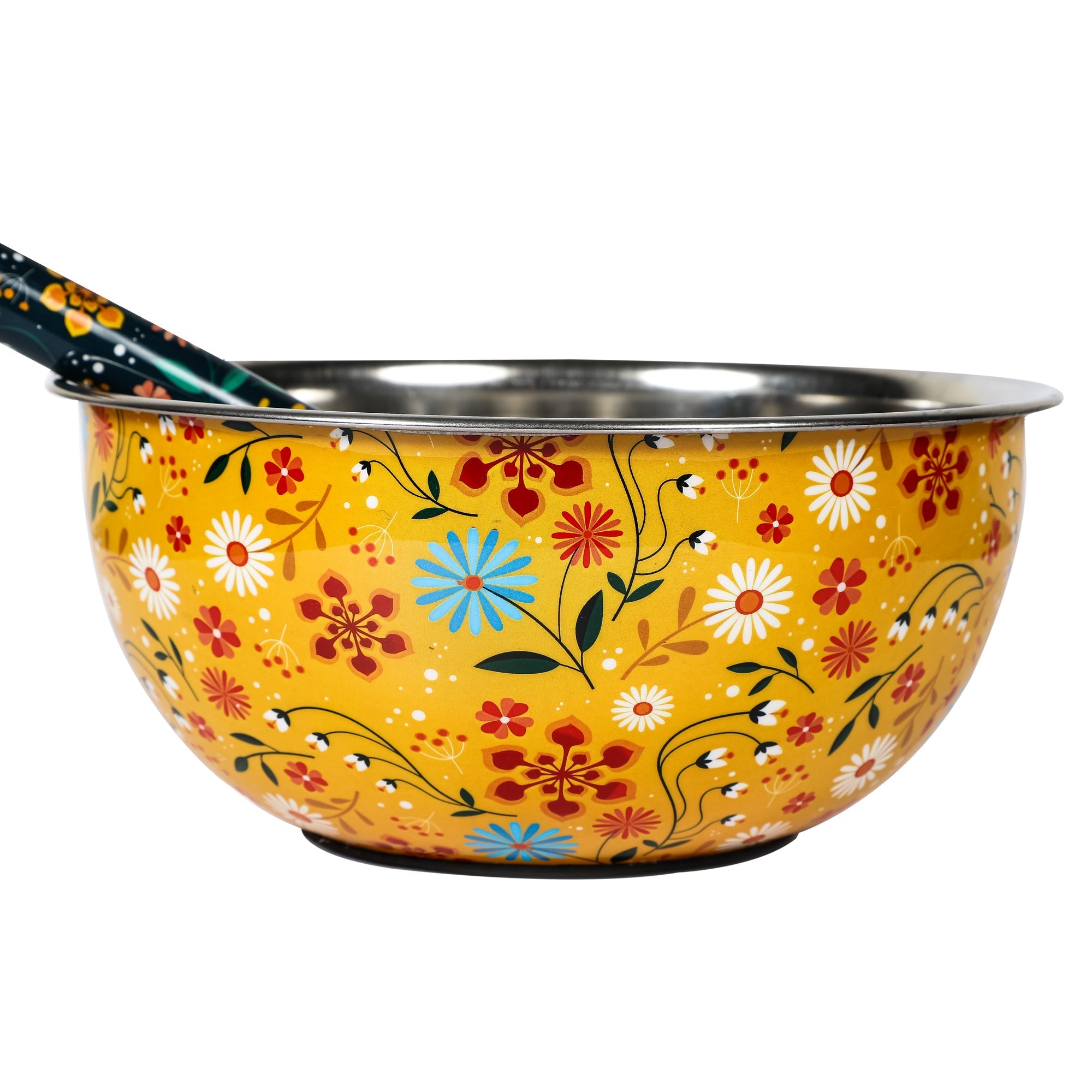 Sunburst Bloom Bowl & Whisk Set