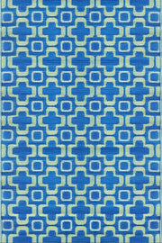 Club Blue & Green Outdoor Mat