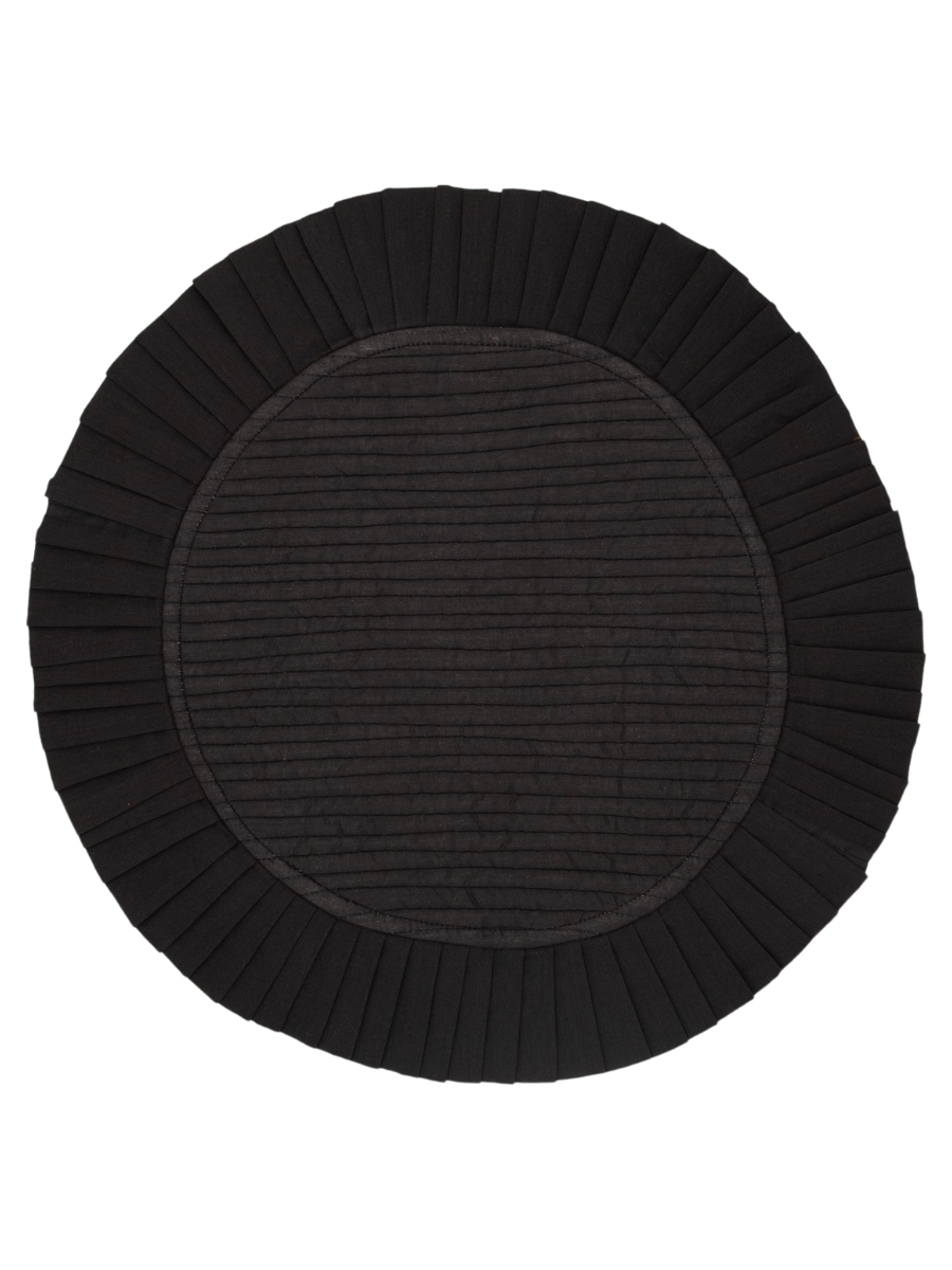 Black Circle Placemat
