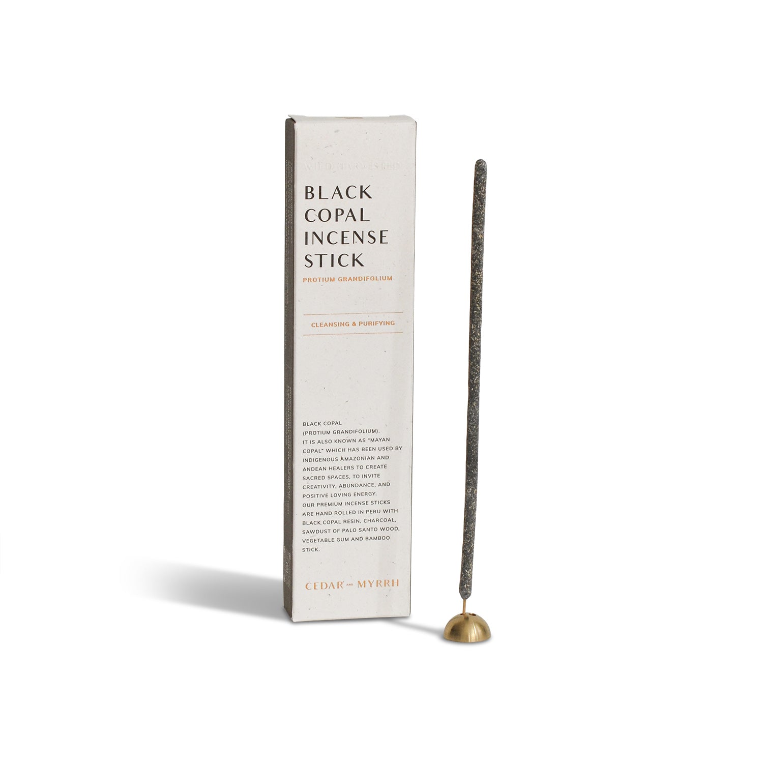 Black Copal Incense Sticks – 7 Hand-Rolled Sticks from Peru