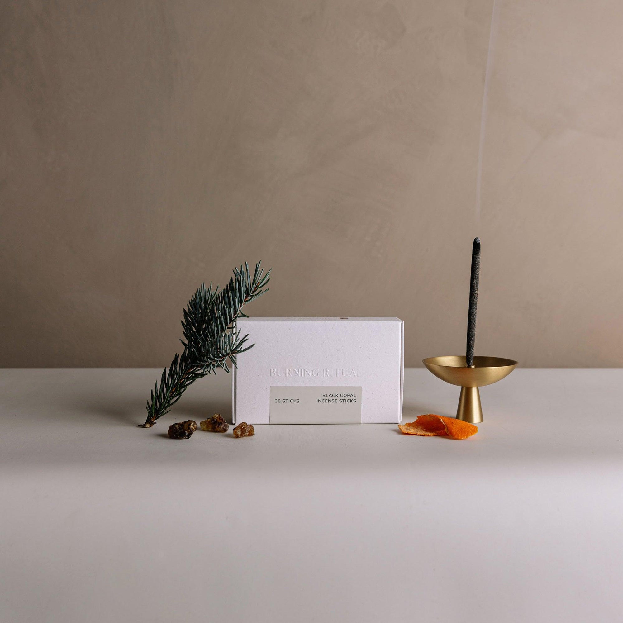 Black Copal Incense Sticks – 30 Mini Hand-Rolled Sticks from Peru (4.2")