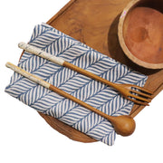 Batik Cloth Napkin Set of Four, Lereng, Hand Dyed, 100% Cotton