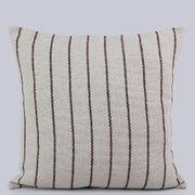 Cotton Striped Pillow - Beige