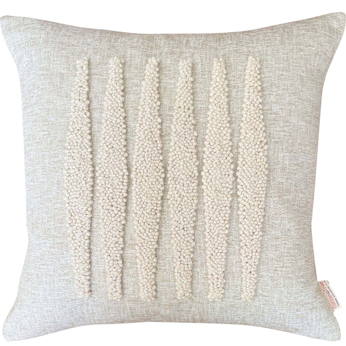 Punch Needle Pillow - Zulu Pattern No 4. Cream