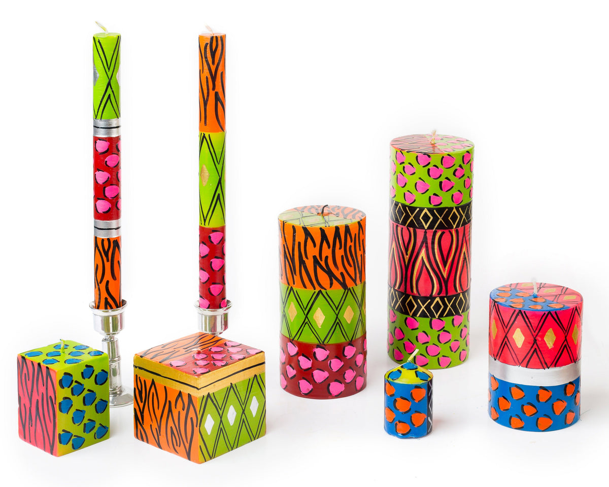 Wild Animal Painted Candles