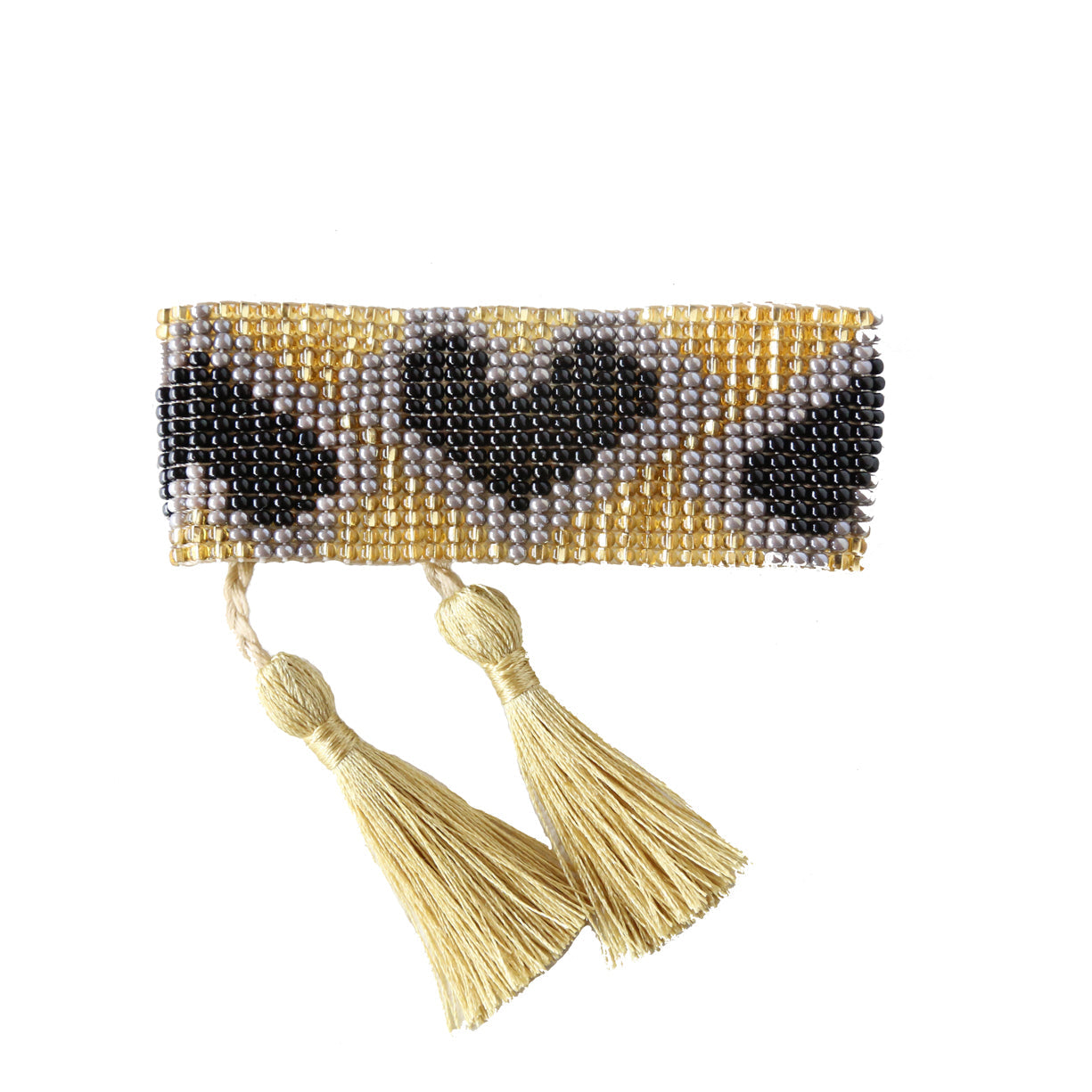 Black Heart Tassel Bracelet