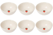 Set of 6 Bowl Petite Motif Strawberry
