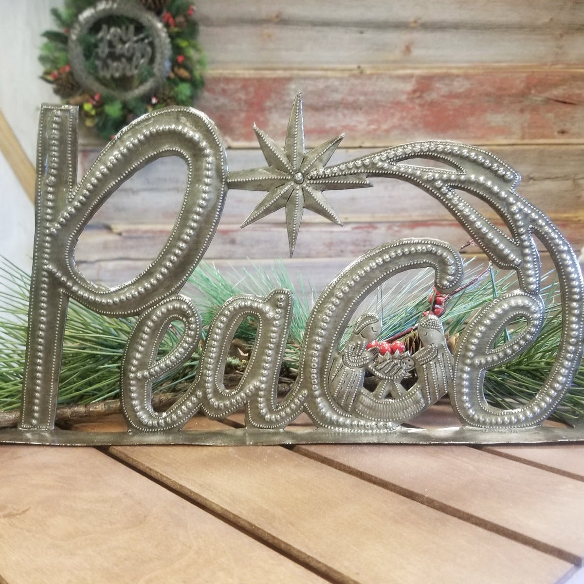 Peace Standing Metal Art