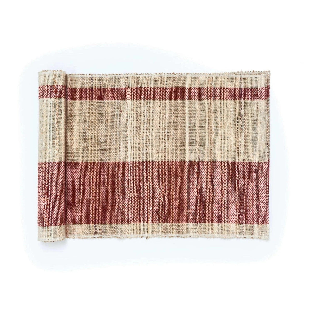 Banana Stem Fiber Table Runner | Handwoven | Fair Trade | Biscotti Strata