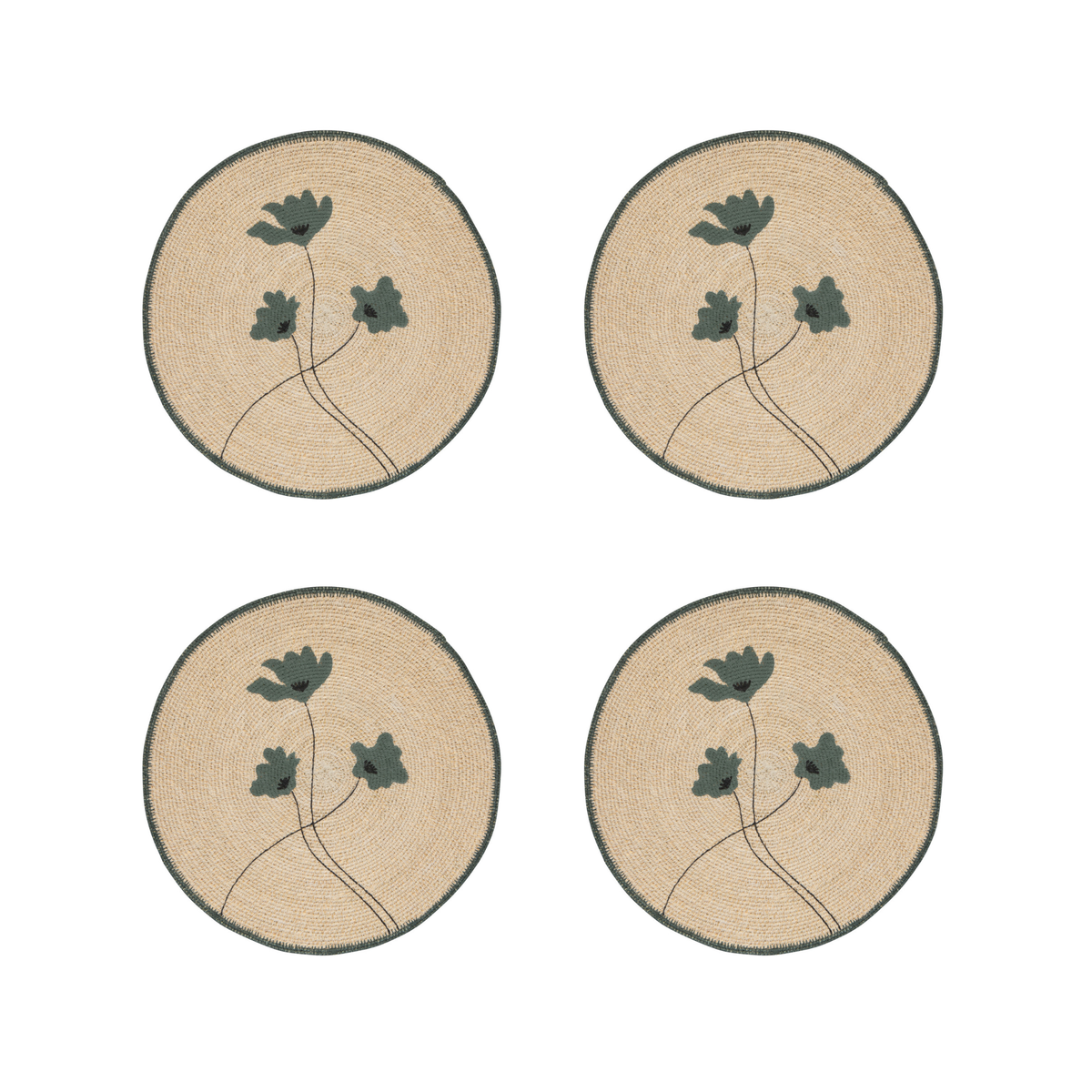 Set of 4 Seagrass Placemats - Aria