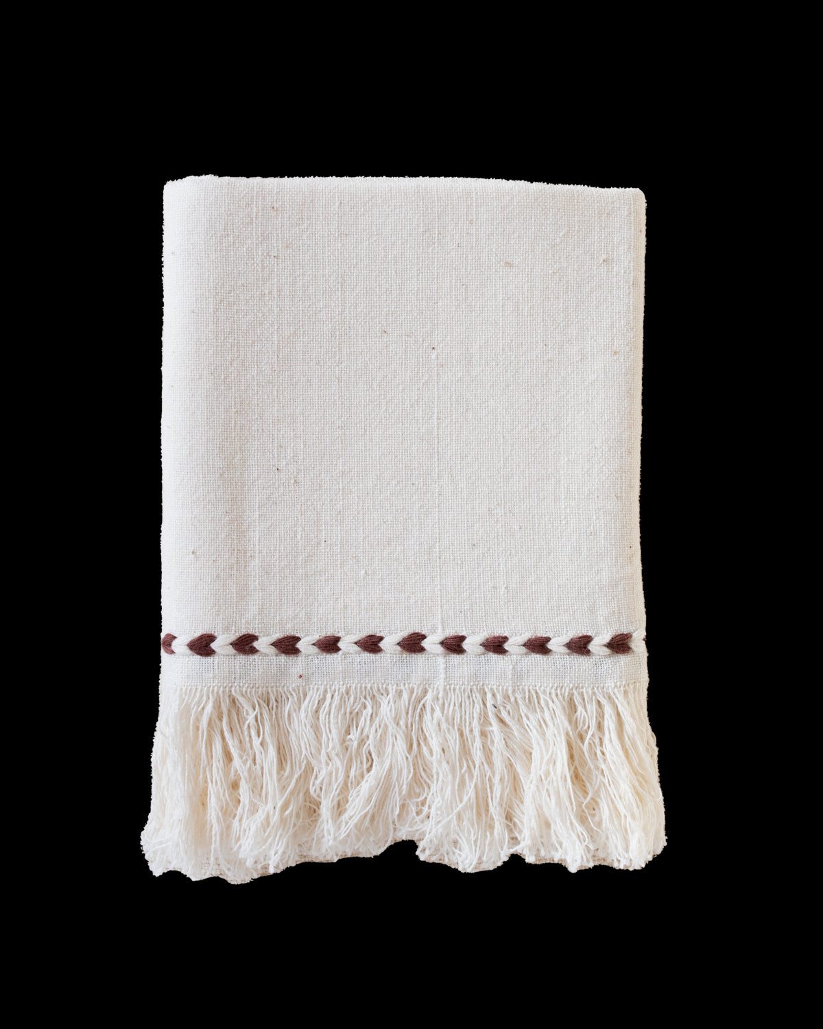 Chocolate Braid Detail Napkin | Set of 2