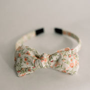 Three Little Bows Headband- Blushing Blooms