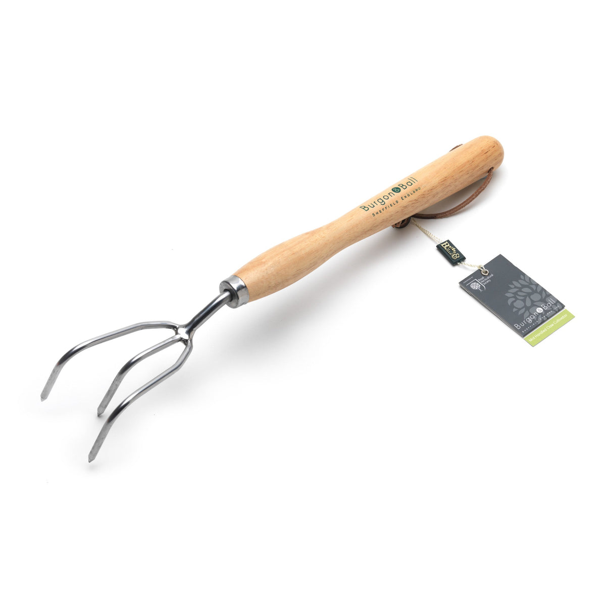 Burgon & Ball® Mid-Handled Stainless Steel Claw Cultivator, RHS Endorsed