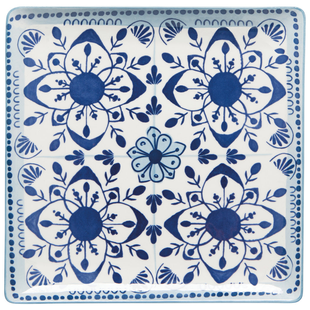Set of 2 Porto Stamped Plate 10 Inch