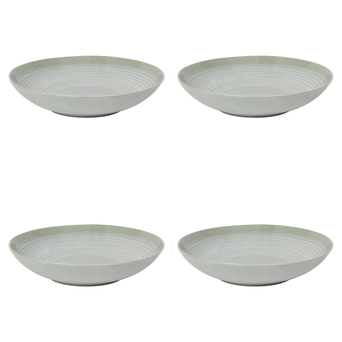 Set of 4 Aquarius Sage Individual Pasta Bowl 8.5 inch