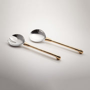 Djembe Salad Server Long Gold