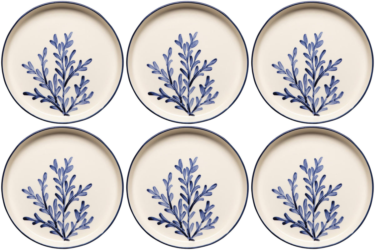 Set of 6 Floren Hand-painted Turkish Dinner Plate 10.5 inch