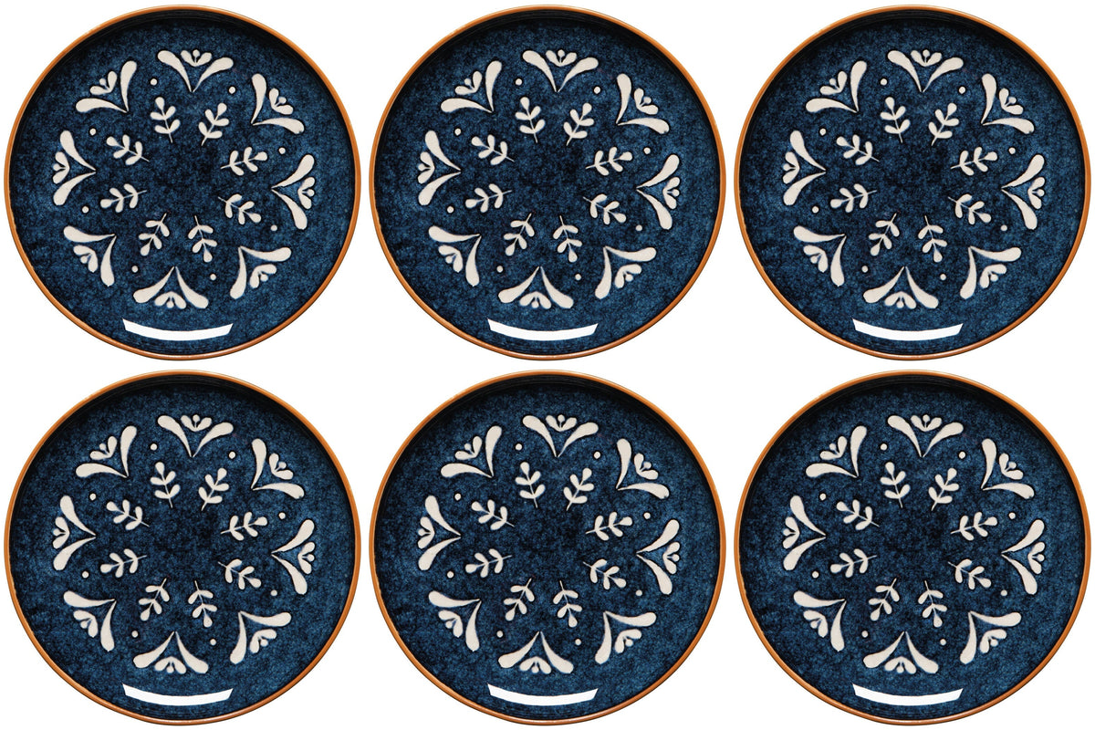 Set of 6 Nightbloom Appetizer Plate 6.5 inch