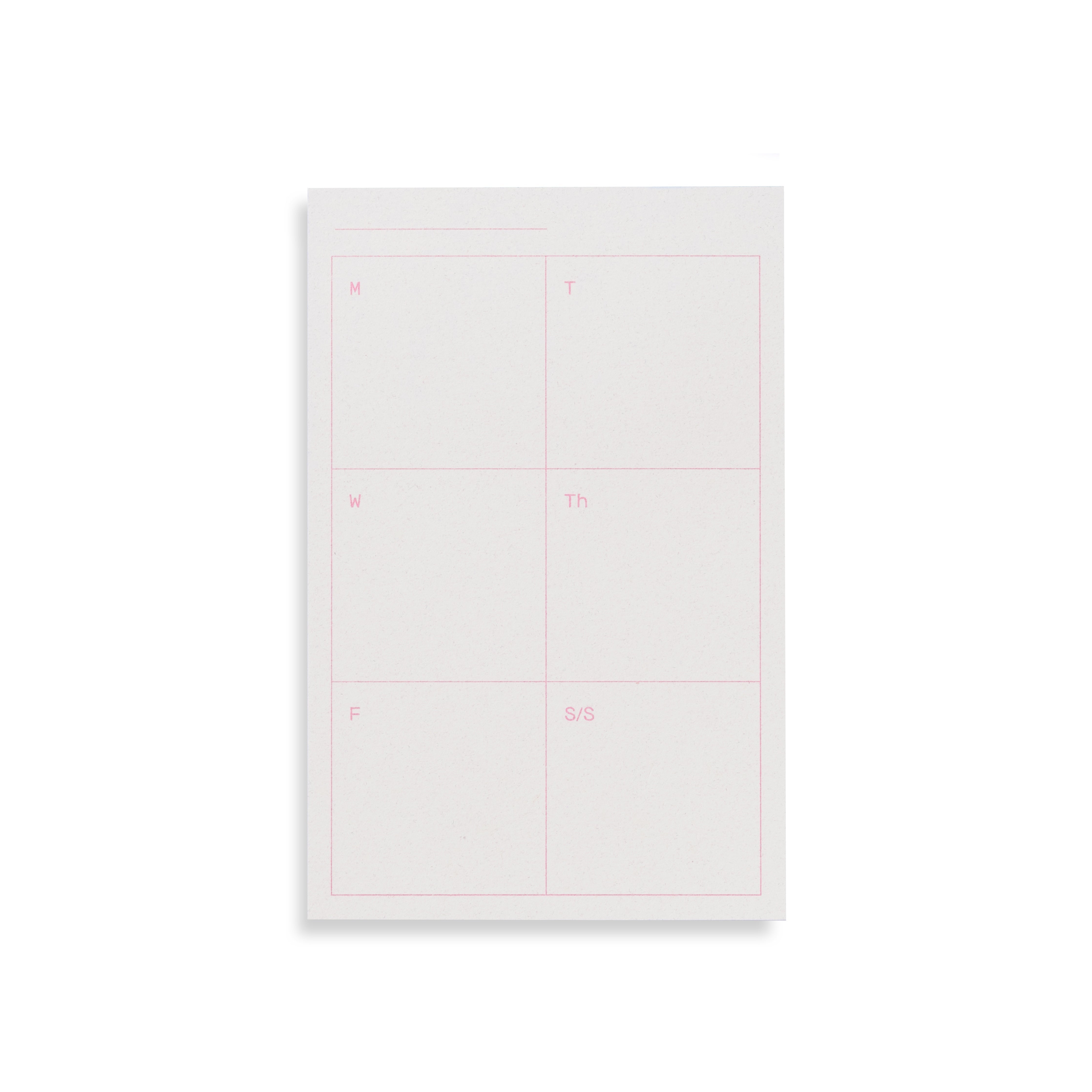 Square Weekly Pad