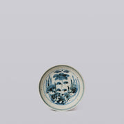 Small Blue and White Porcelain Floral Bouquet Dish