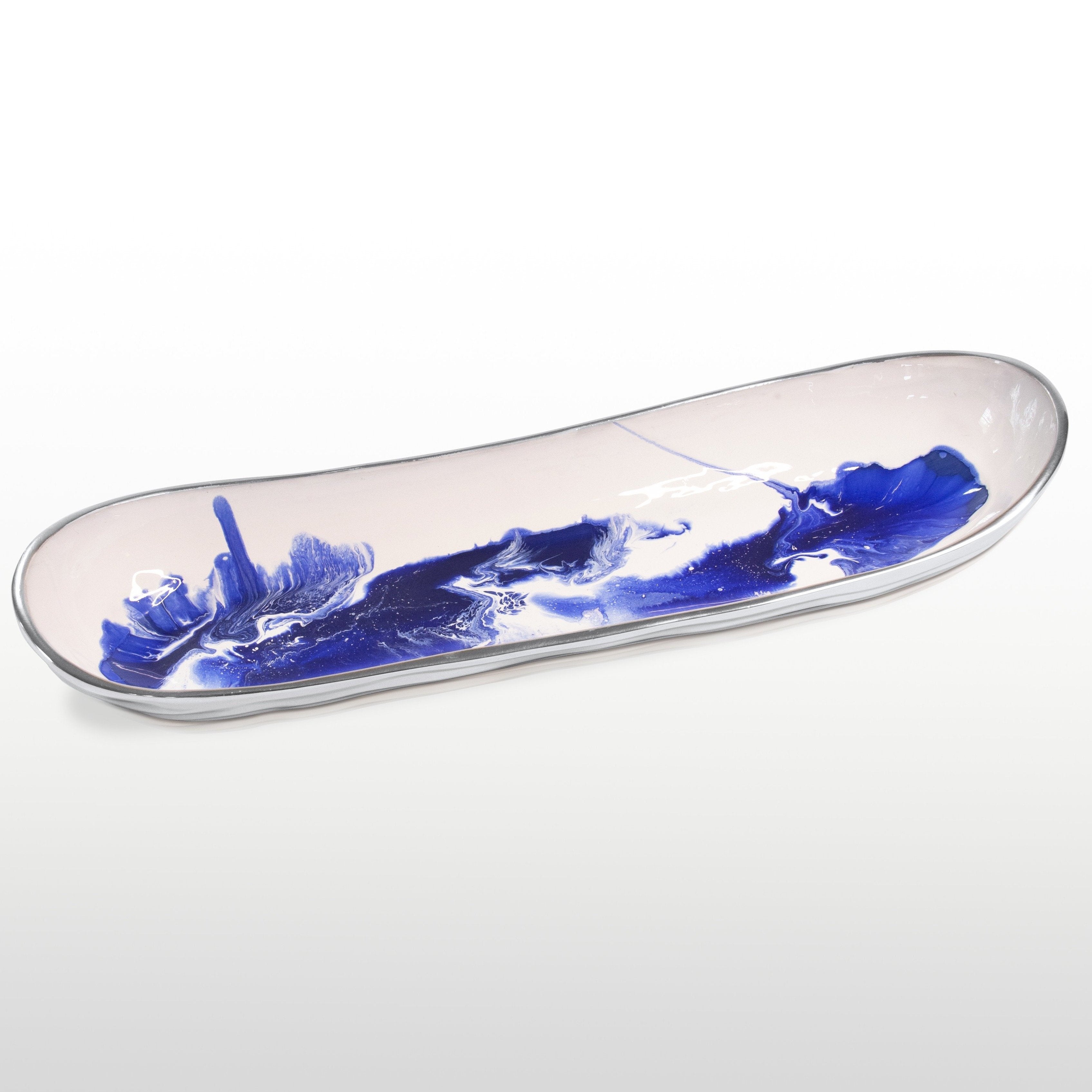 Aquos Long Bread Tray Blue