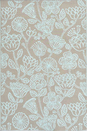 Line Flower Cool Aqua