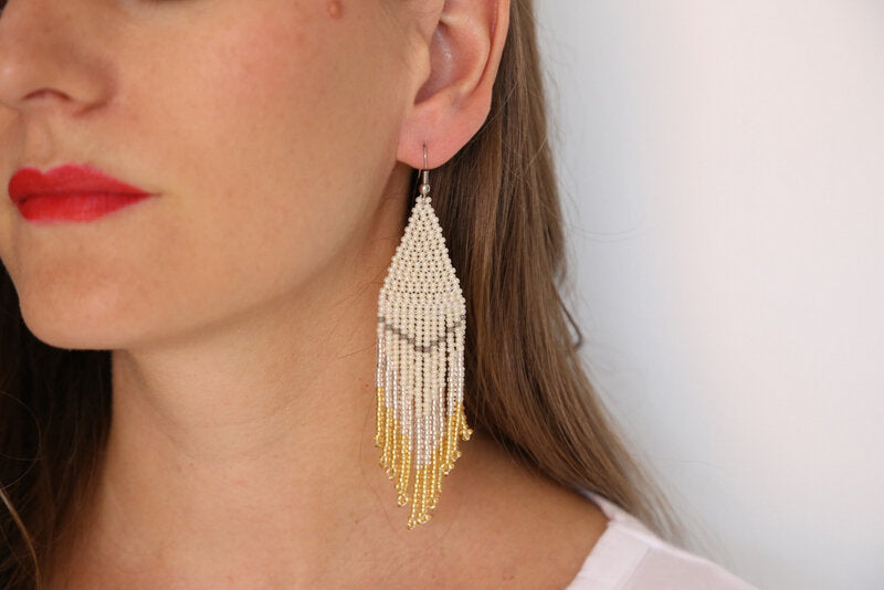 Champagne Embera Earrings