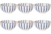Set of 6 Bowl Stamped Citrus Burst