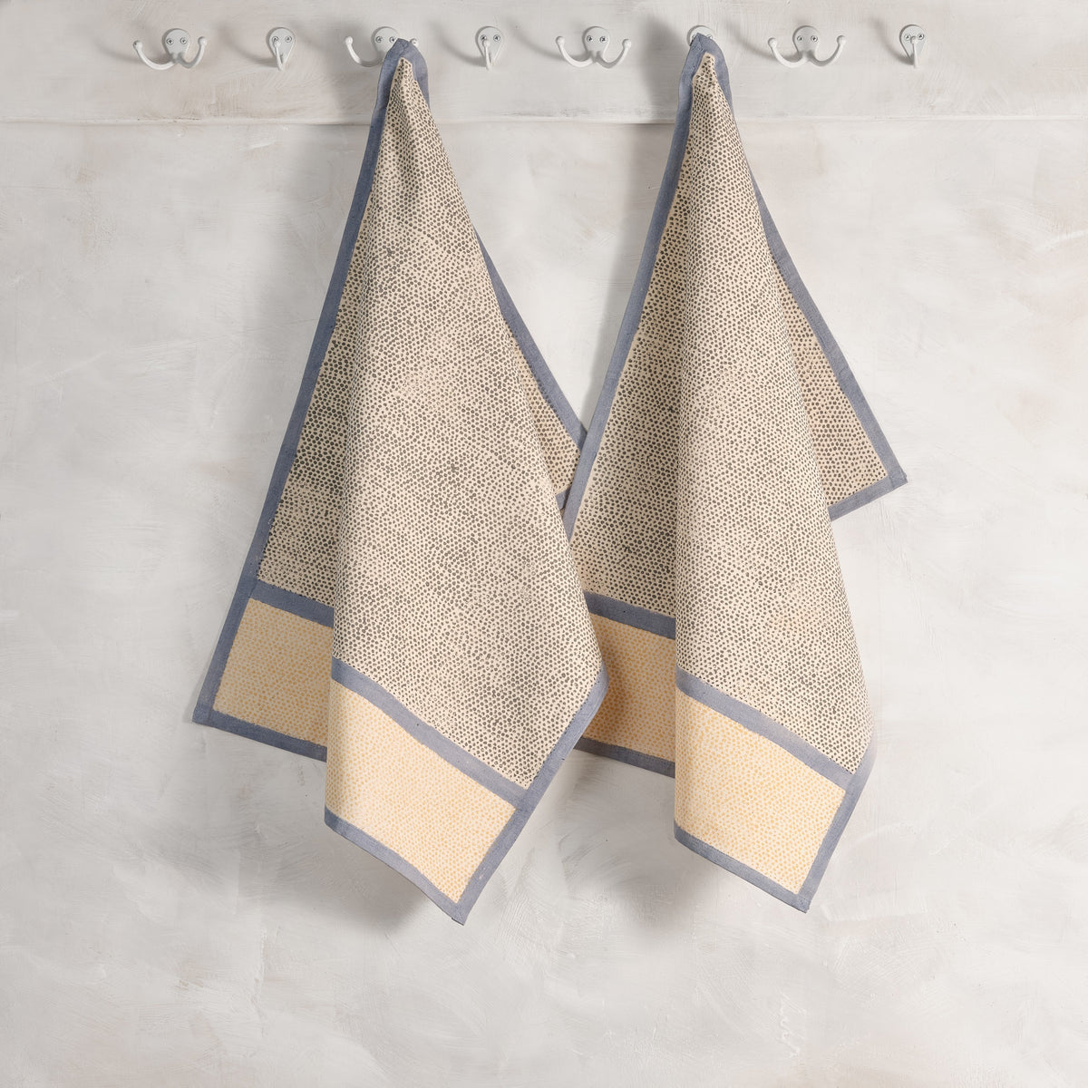 Kora Cotton Kitchen Towels | Set of 2 | RAINDROP