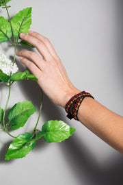 Rana Choker / Wrap Bracelet- Saffron