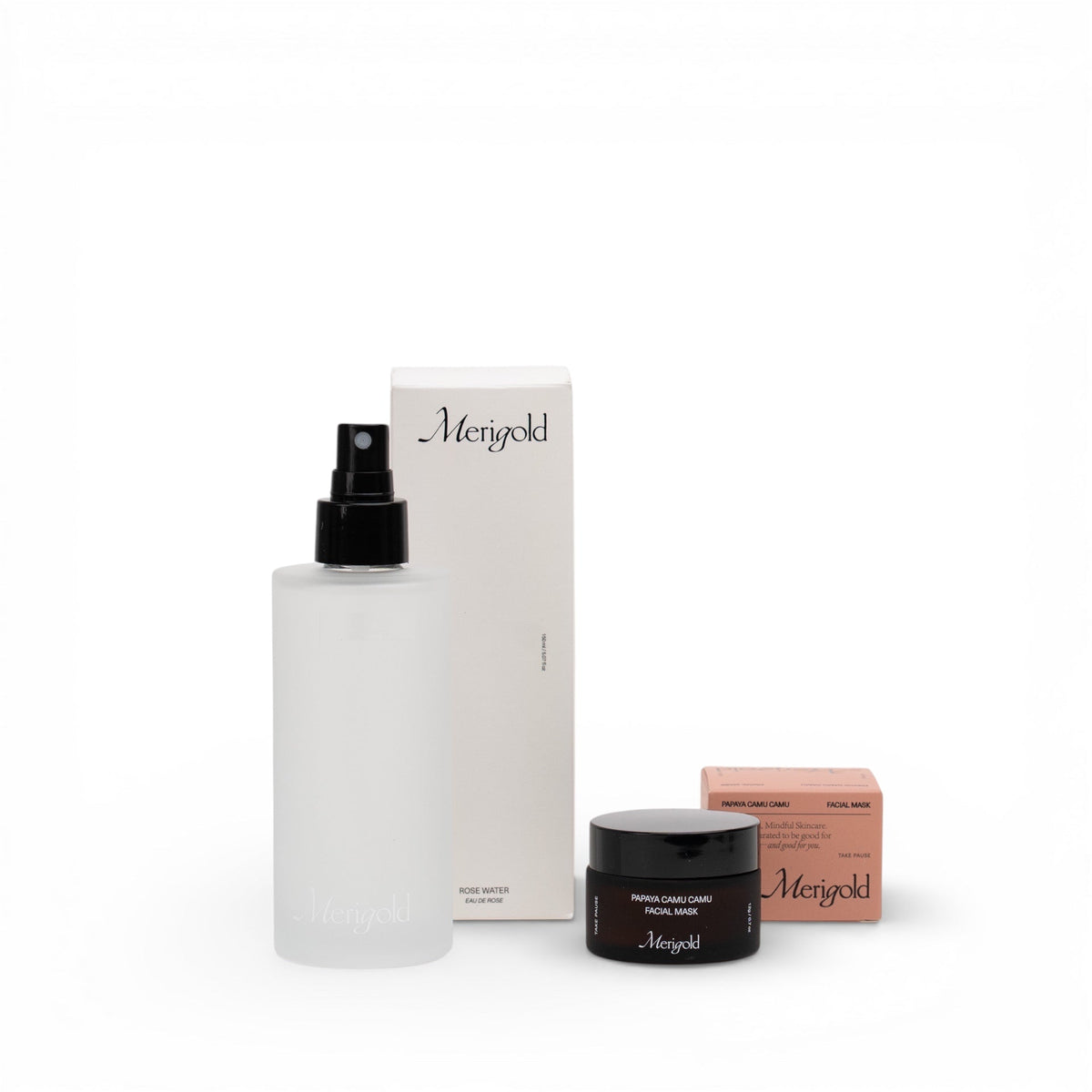 Rose Water and Papaya Camu Camu Mask Bundle