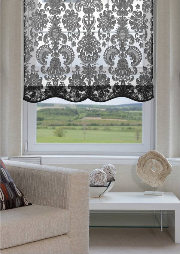 Custom Roller Shades ~ The Edward ~ Ivory ~