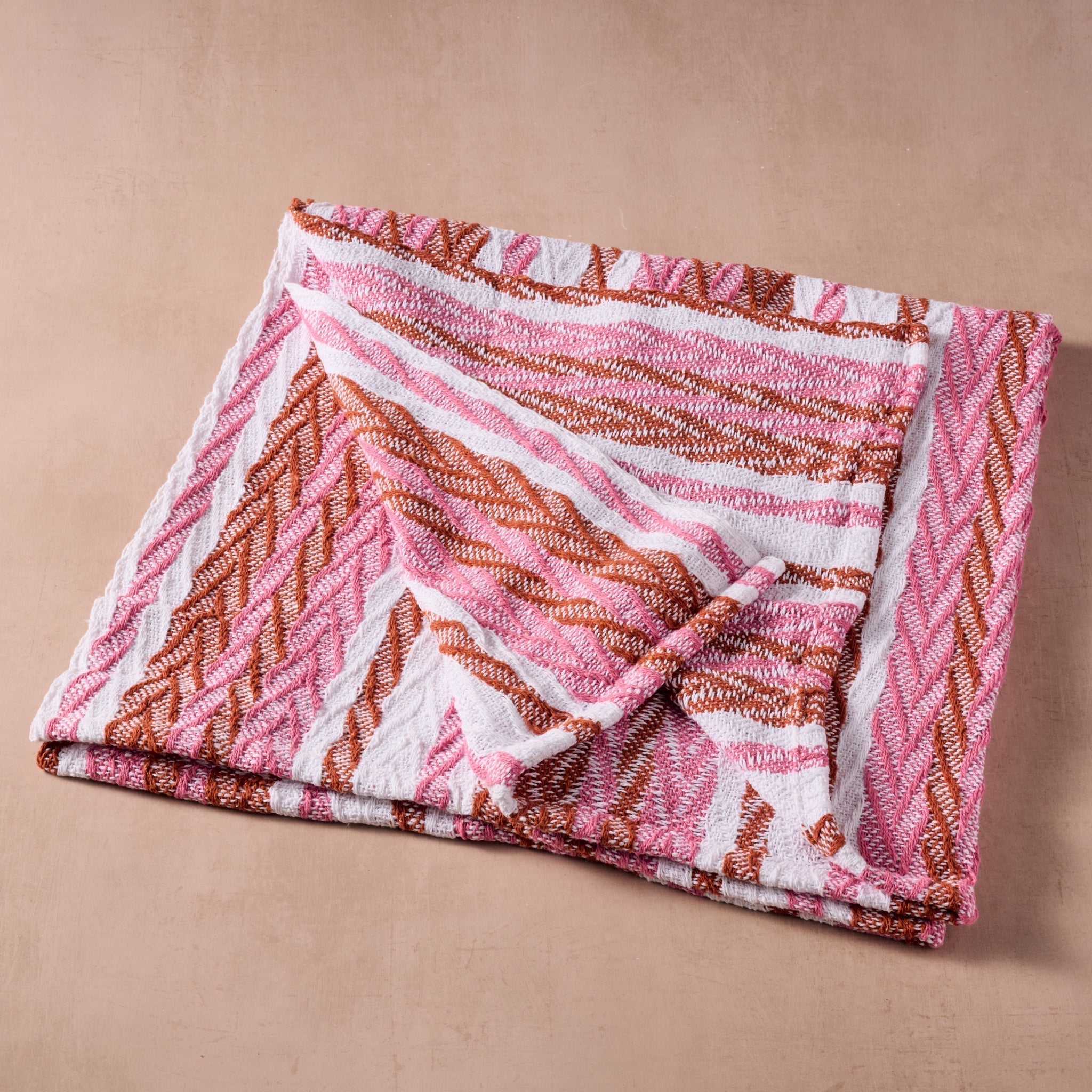 TEST - Garmee Upcycled Cotton Beach Blanket - Pink