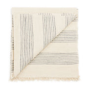 Stripes Pattern Soft Handwoven Merino Throw