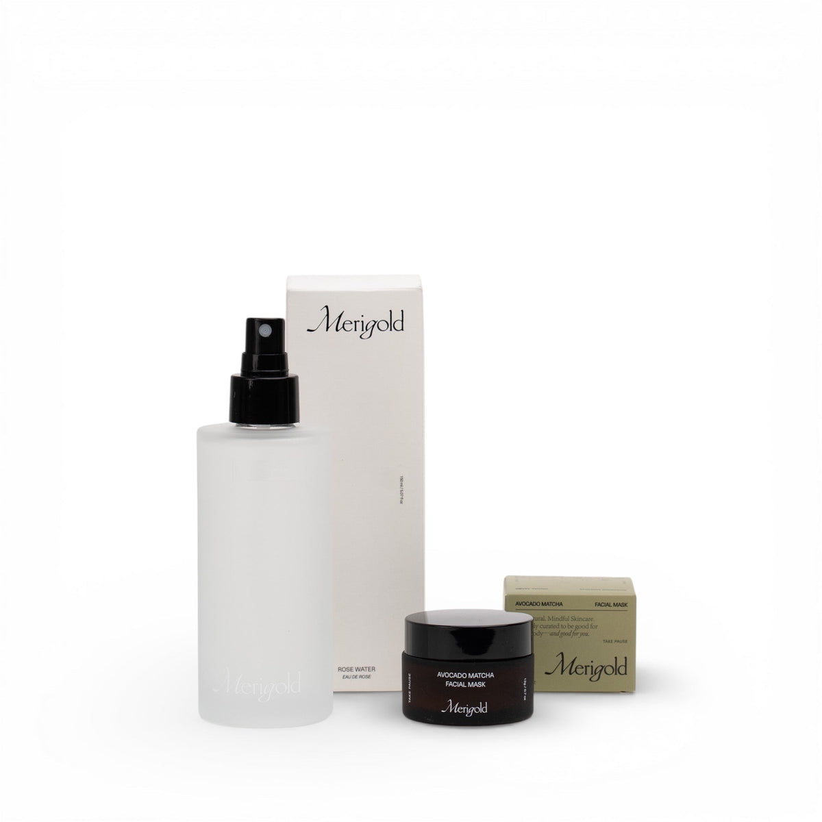 Rose Water and Avocado Matcha Mask Bundle