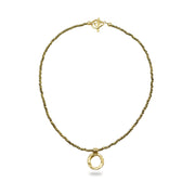 Infinity Bronze Necklace