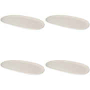 Set of 4 Oval Platter 15" Aquarius Oyster