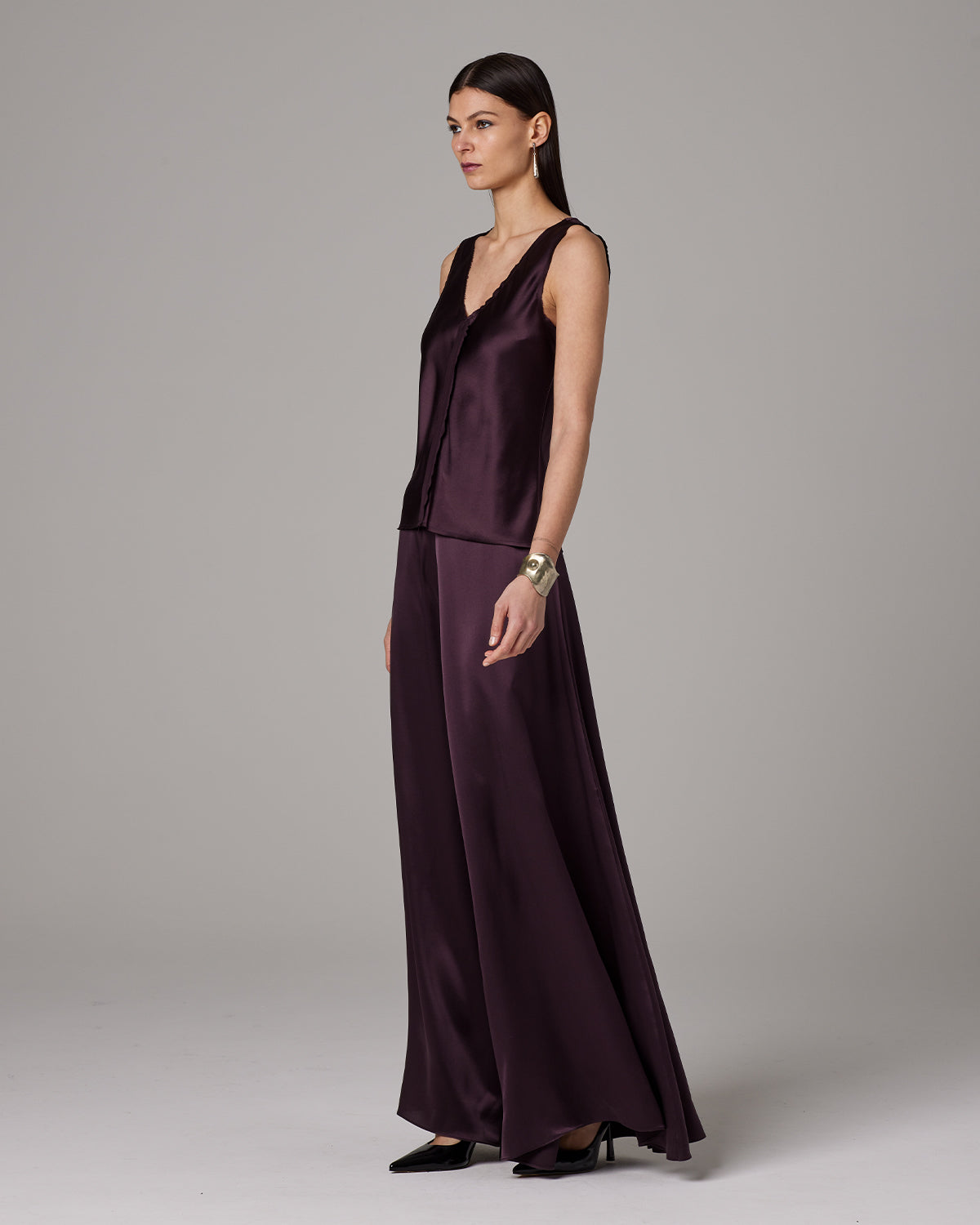 Silk Raw Edge Tank - Core