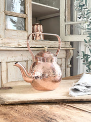 CMK Vintage Inspired Copper Hand Hammered Teapot