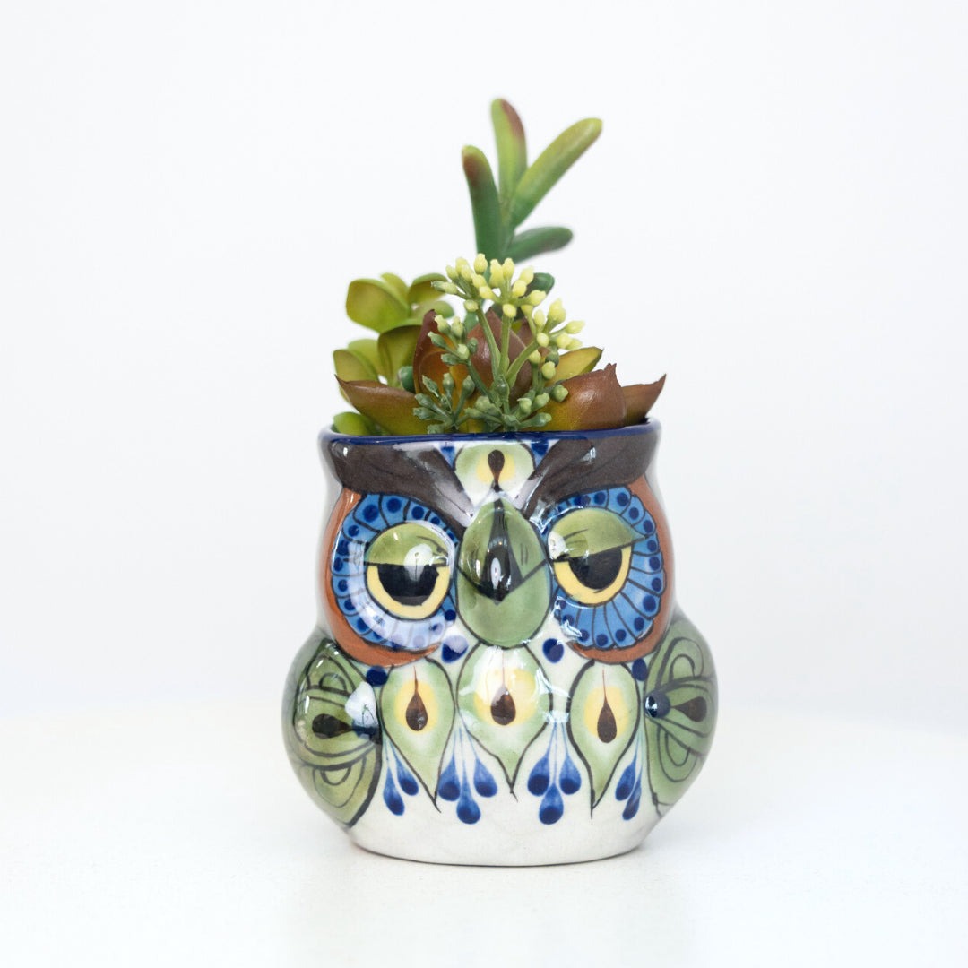 Ceramic Owl Planter