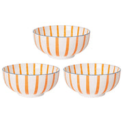 Set of 3 Bowl Stamped 8in Citrus Burst