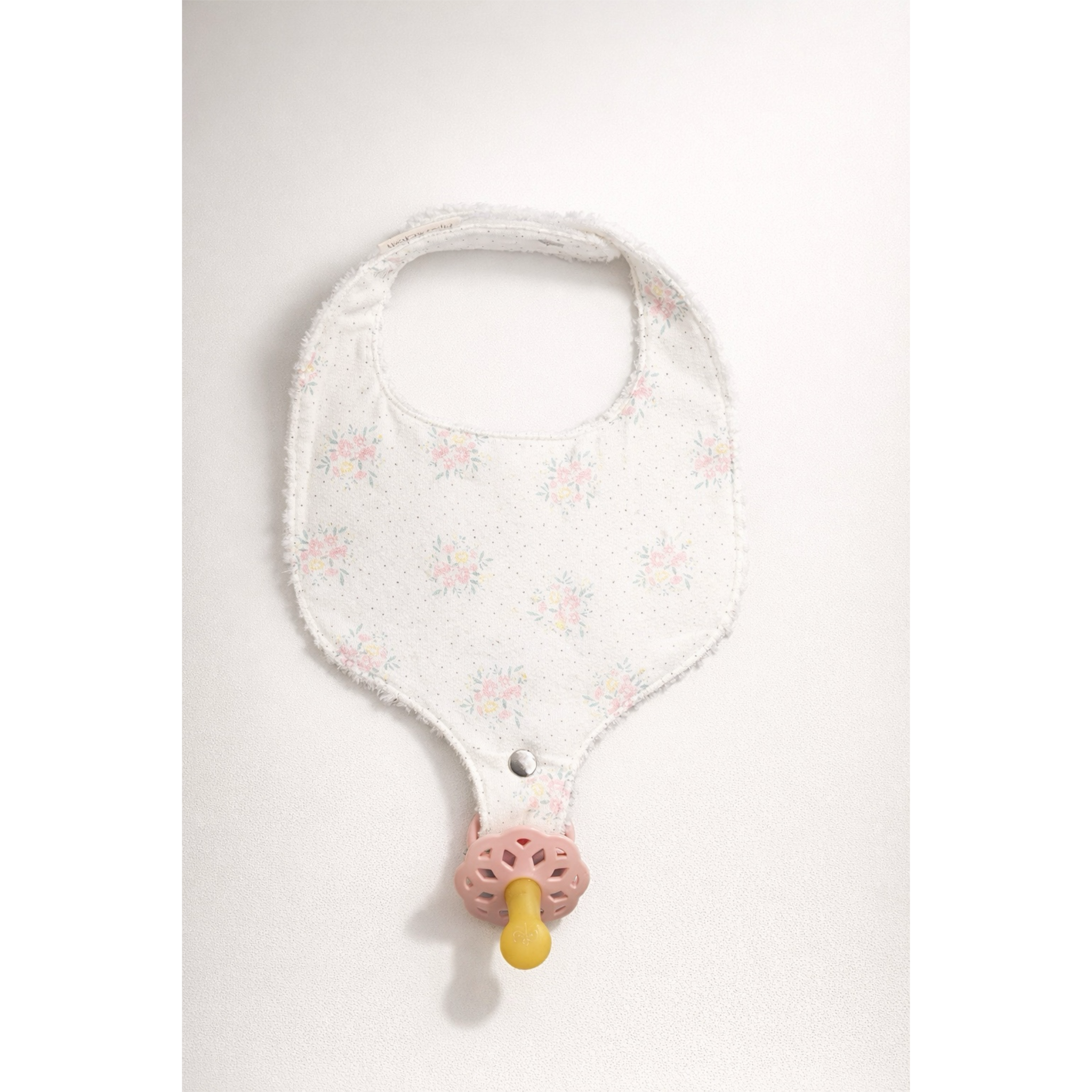 Soothe & Snap Pacifier Bib | Petite Meadow Dots
