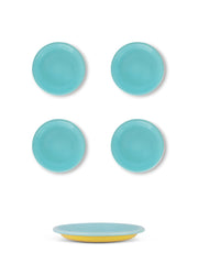 S/4 Enamel Side plate  - Two Tone