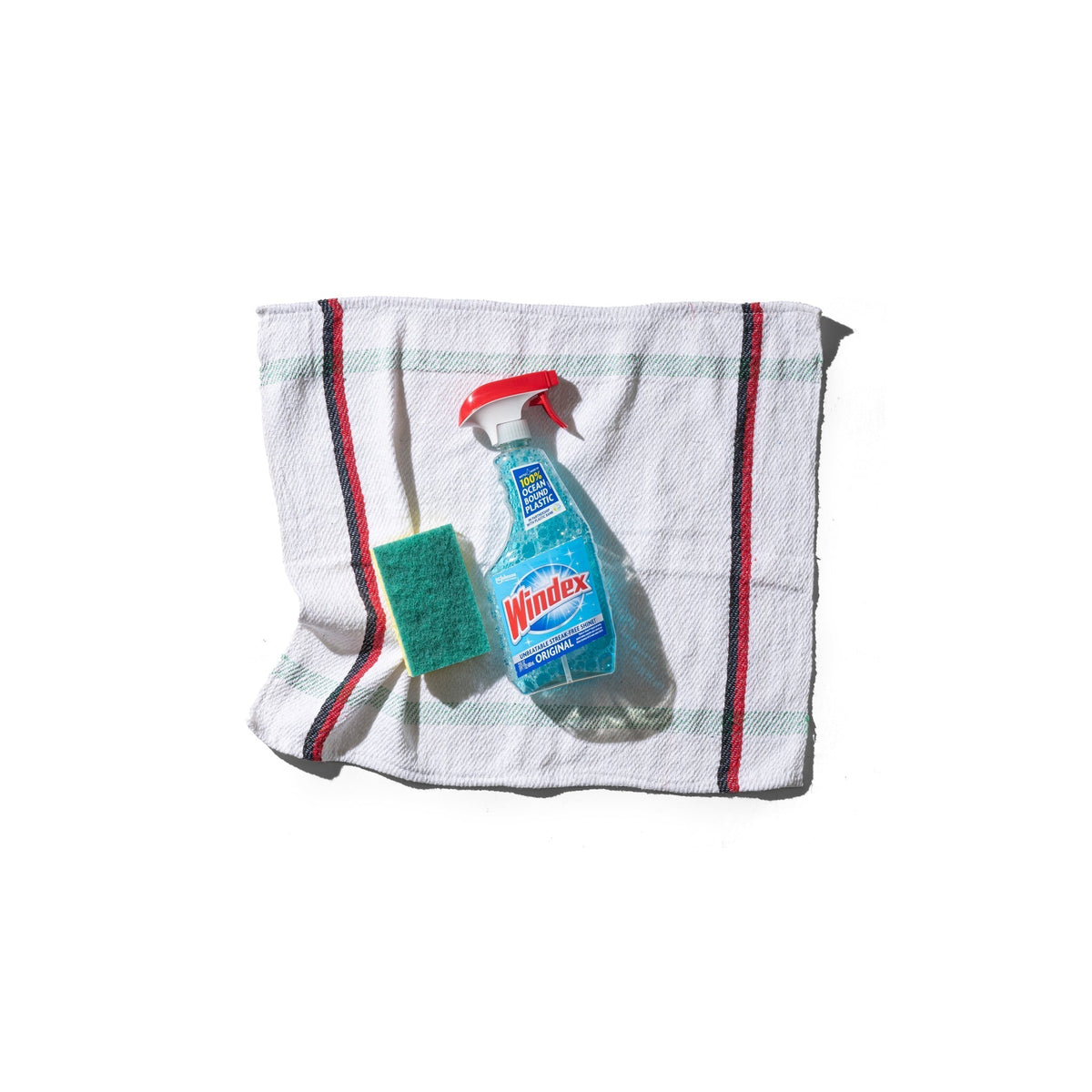 India Kitchen Towel - Red & Black Line