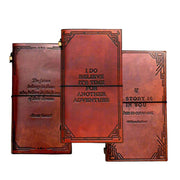 Debossed Refillable Leather Traveler's Notebook