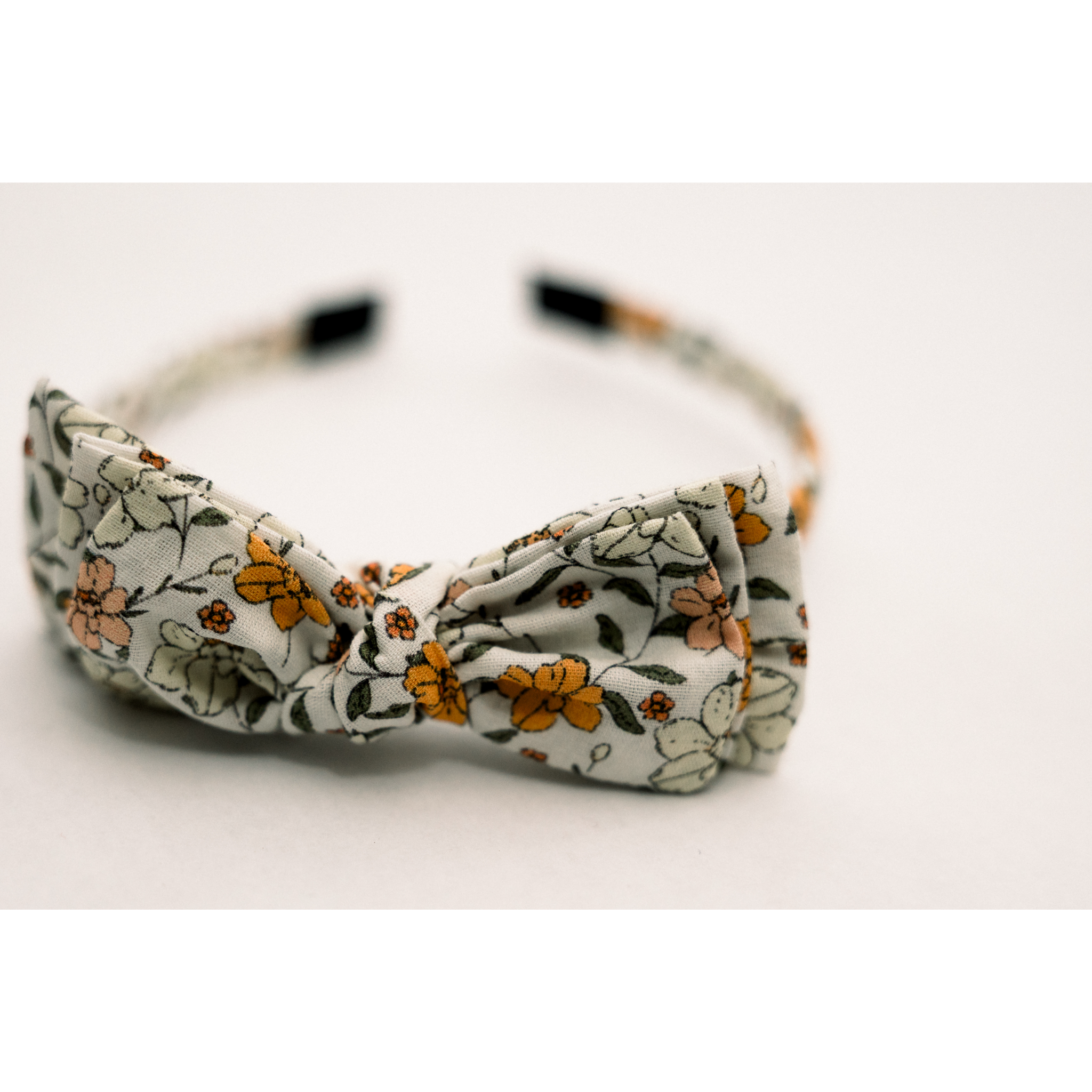 Three Little Bows Headband- Marigold Dawn