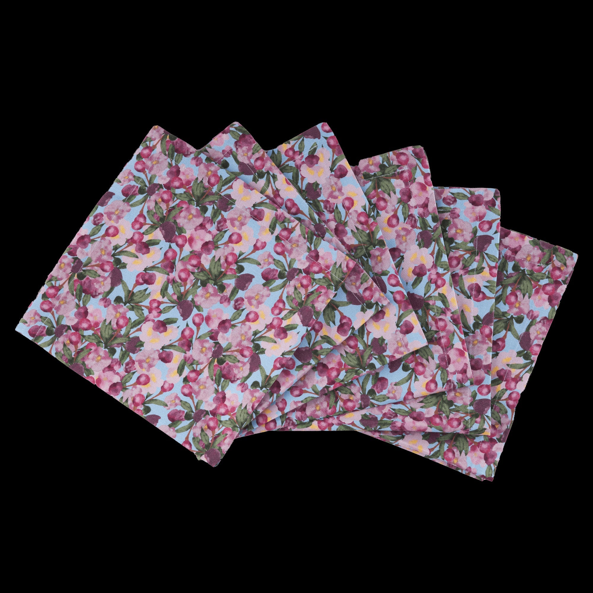 6 Napkins Romance is Dead Blue