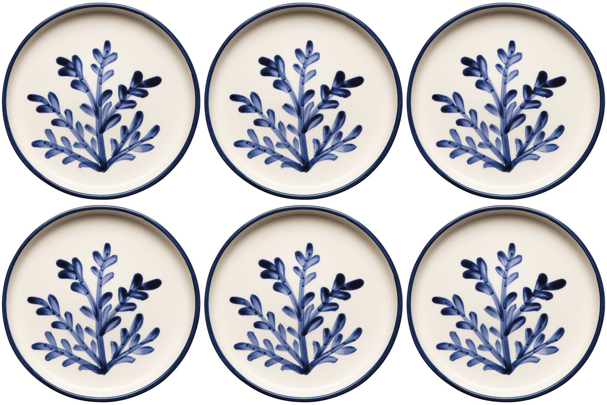 Set of 6 Floren Hand-painted Turkish Side Plate 6.5inch