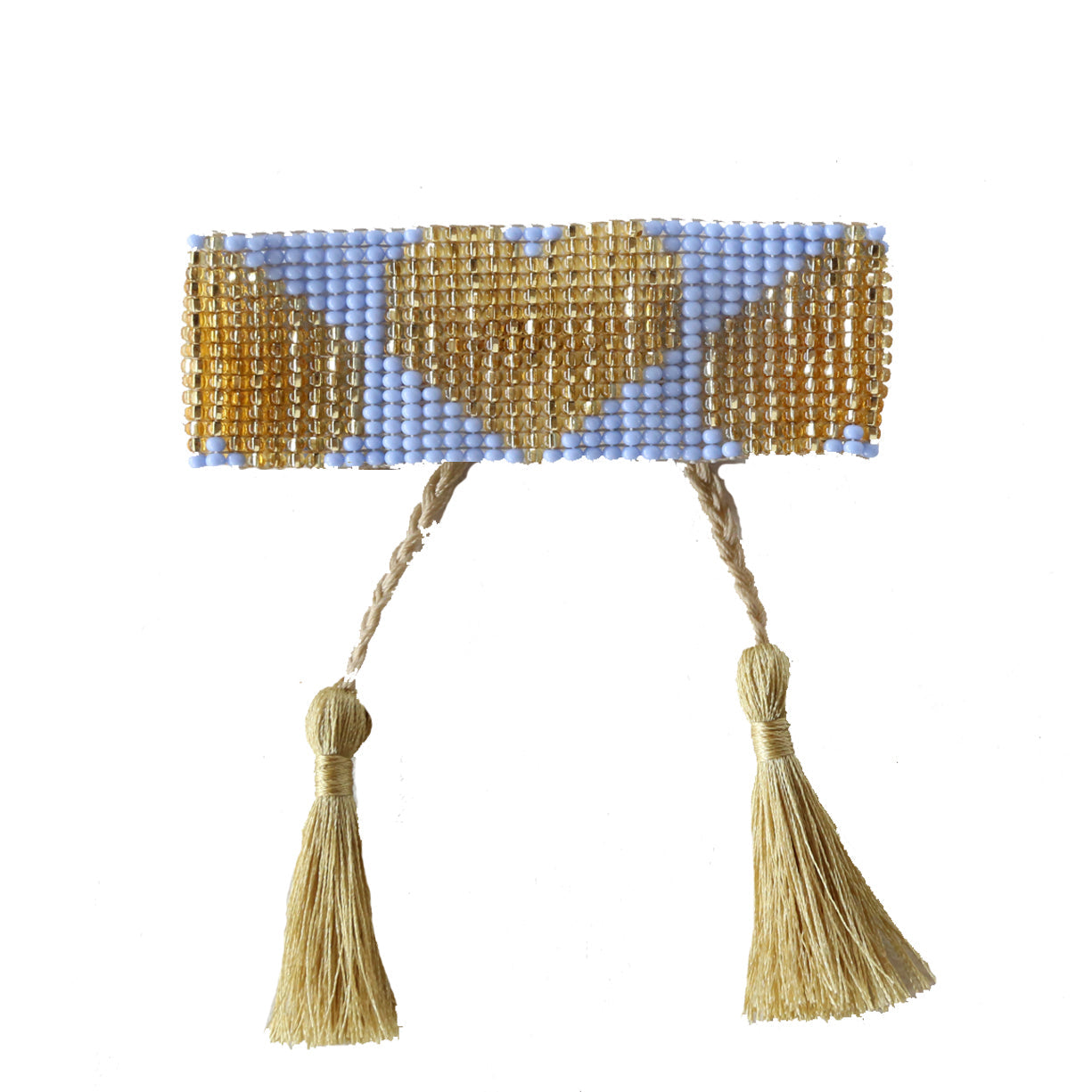 Blue Heart Tassel Bracelet